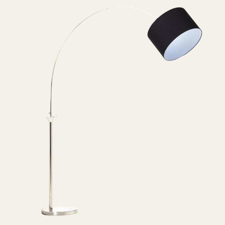 Hubert Satin Nickel Floor Lamp