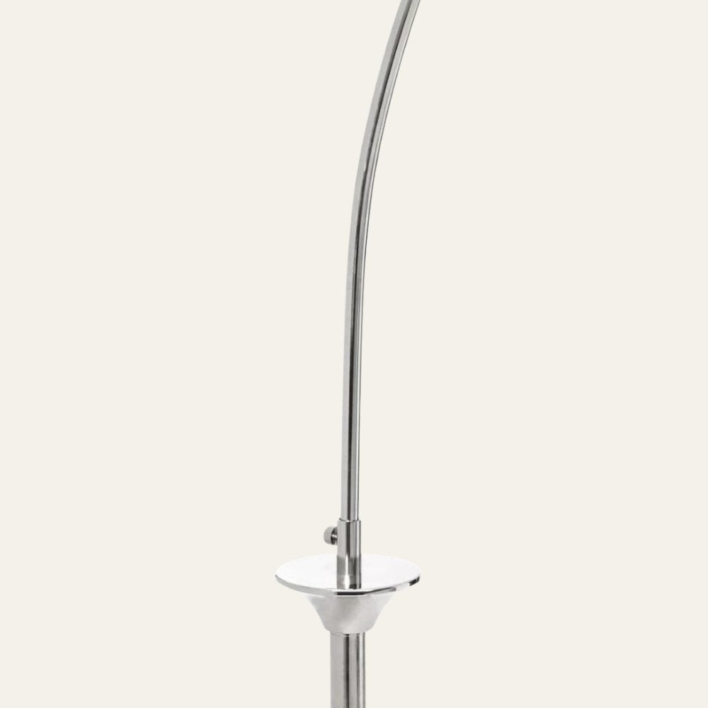 Hubert Satin Nickel Floor Lamp
