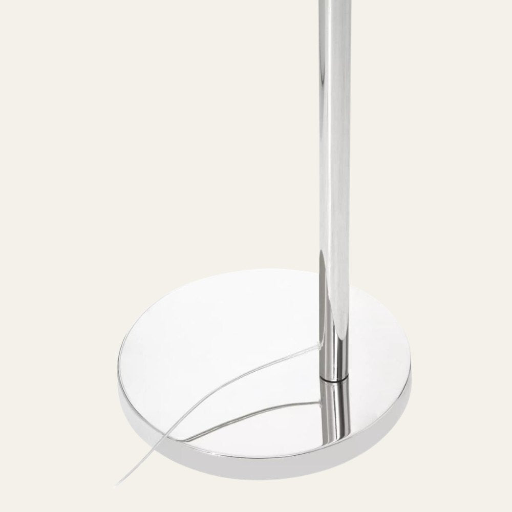 Hubert Satin Nickel Floor Lamp