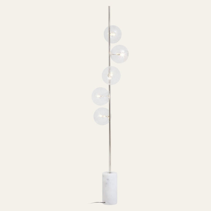 Abira Nickel Floor Lamp