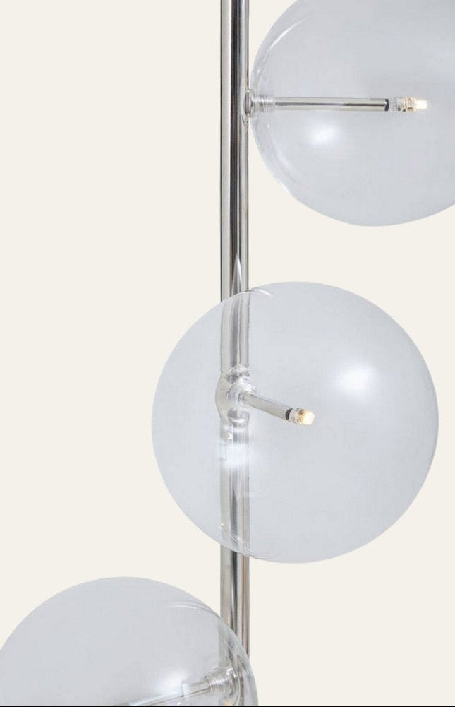 Abira Nickel Floor Lamp