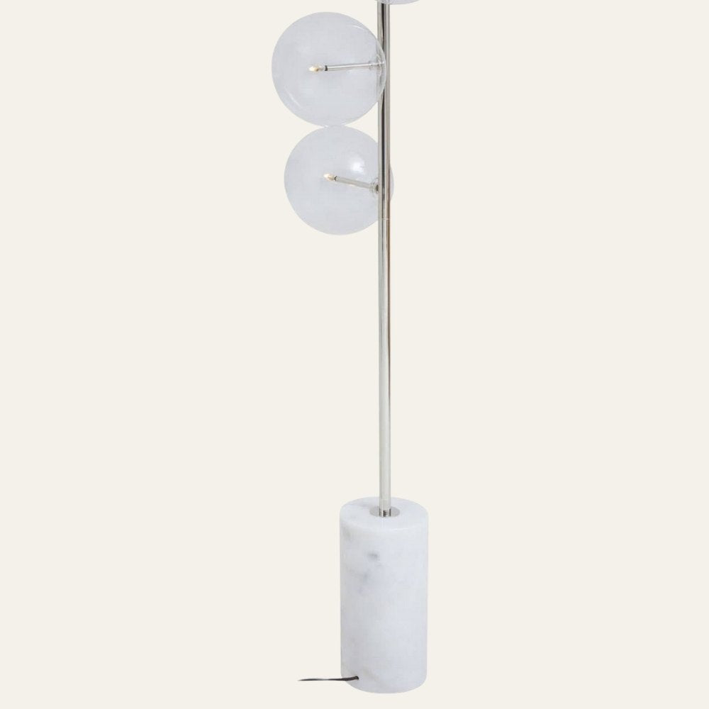 Abira Nickel Floor Lamp