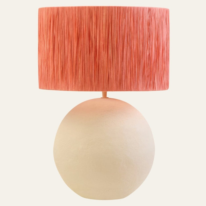 Carta Rust Raffia Table Lamp
