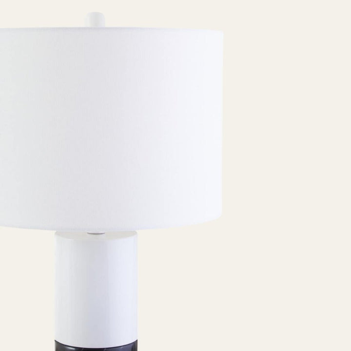 Eben Black Marble Base Table Lamp