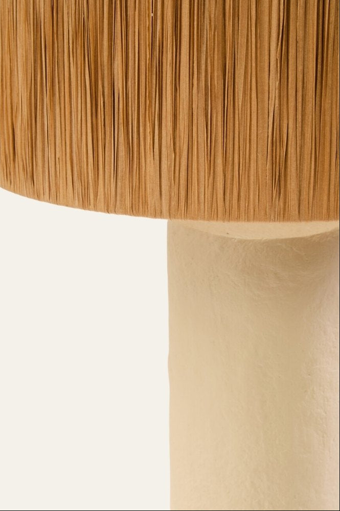 Carta Natural Raffia Table Lamp
