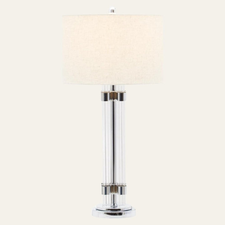 Eman Matte Silver Table Lamp