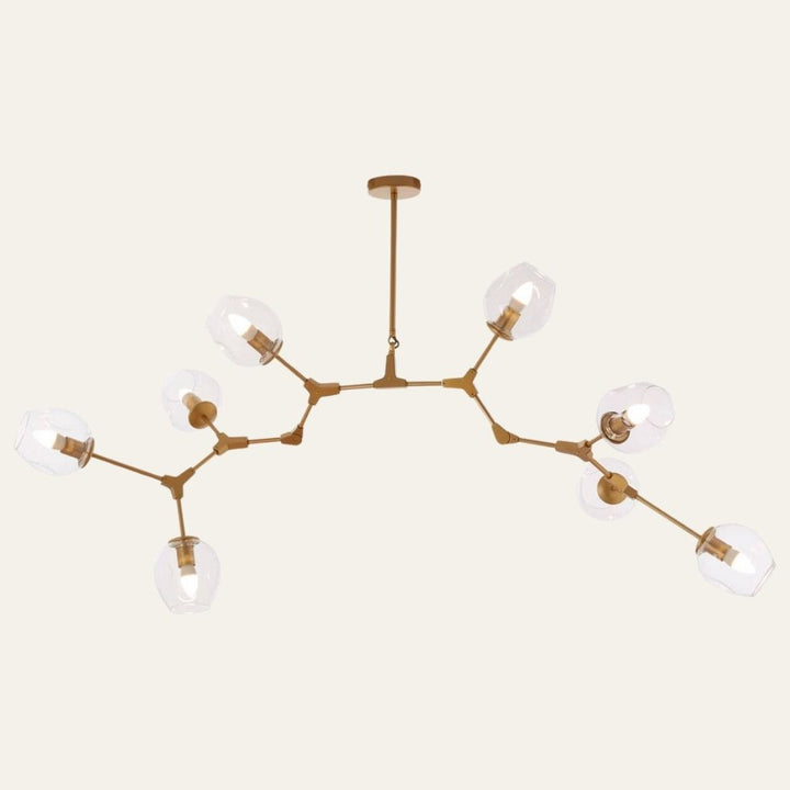 Abira 8 Arm Gold Pendant Lamp