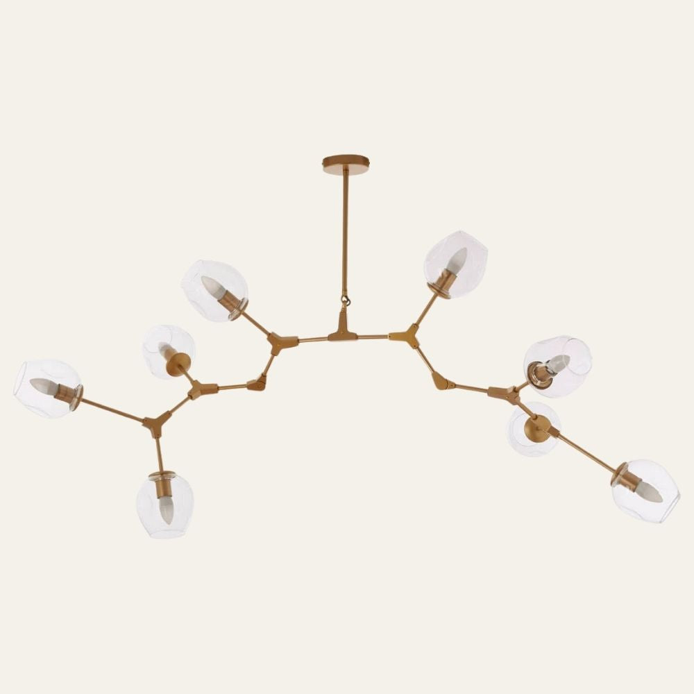 Abira 8 Arm Gold Pendant Lamp
