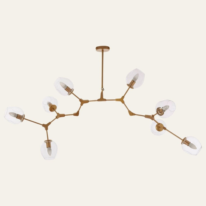 Abira 8 Arm Gold Pendant Lamp