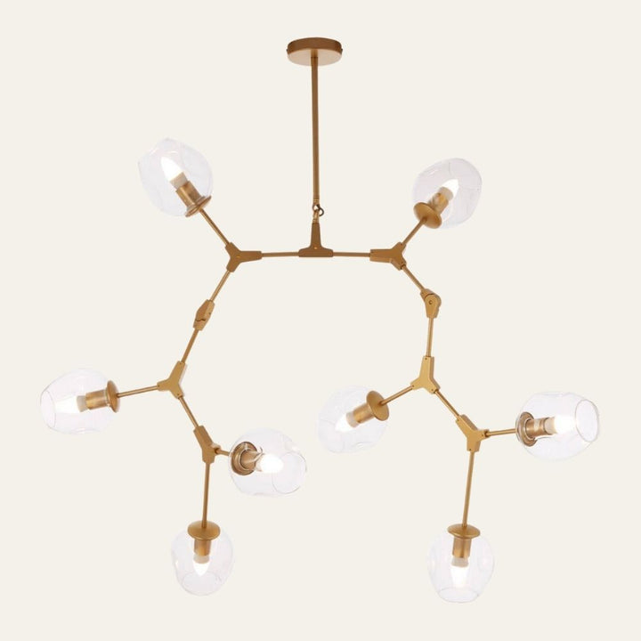 Abira 8 Arm Gold Pendant Lamp
