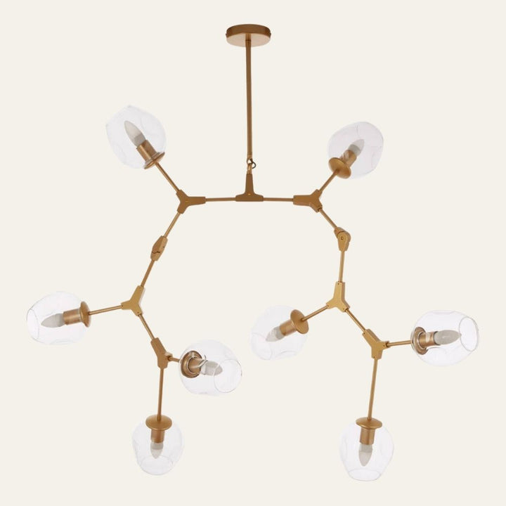 Abira 8 Arm Gold Pendant Lamp