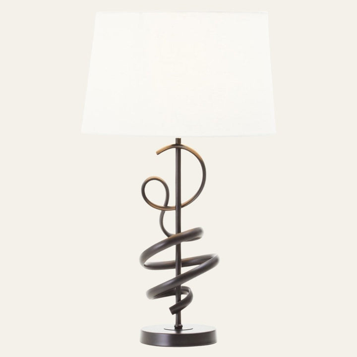 Zavi Matte Black Table Lamp