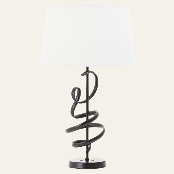 Zavi Matte Black Table Lamp