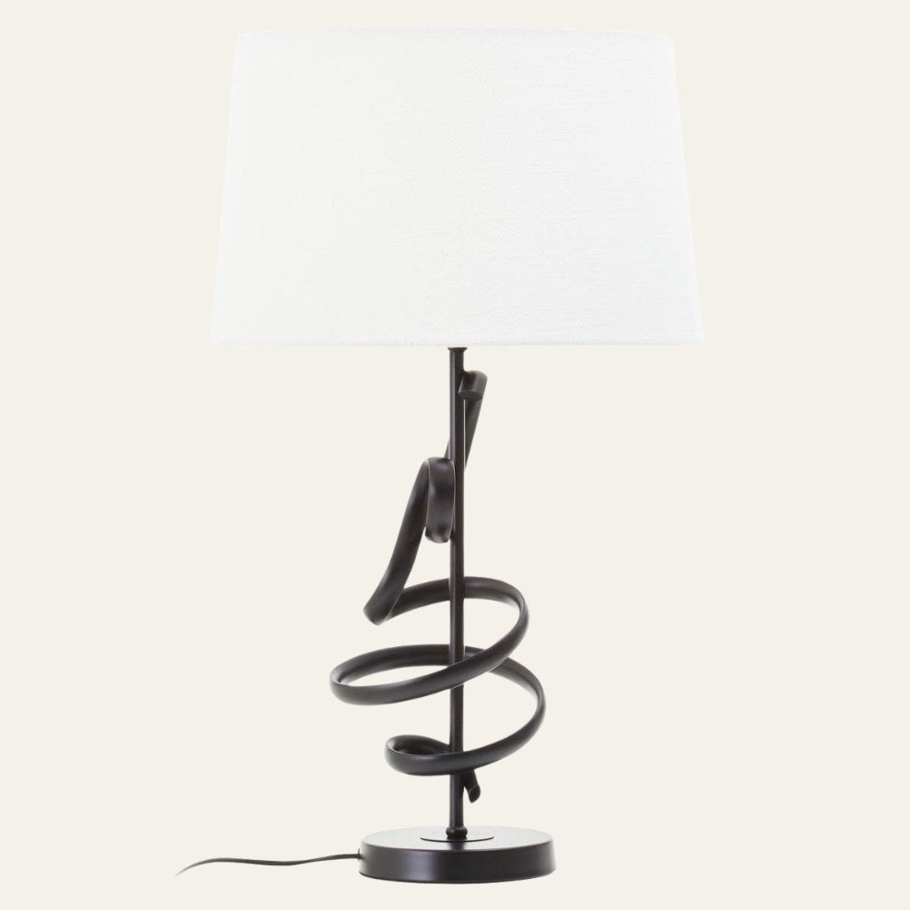 Zavi Matte Black Table Lamp