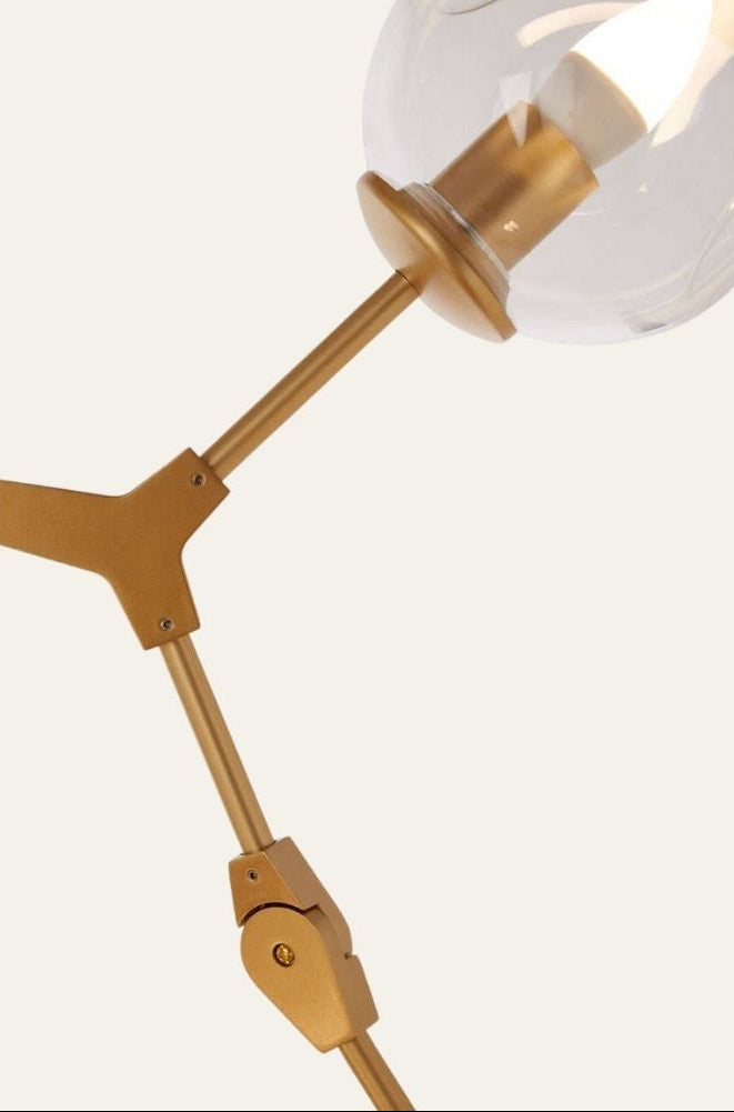 Abira 8 Arm Gold Pendant Lamp