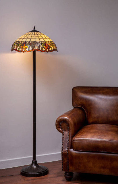 Wisteria Tiffany Umbrella Floor Lamp