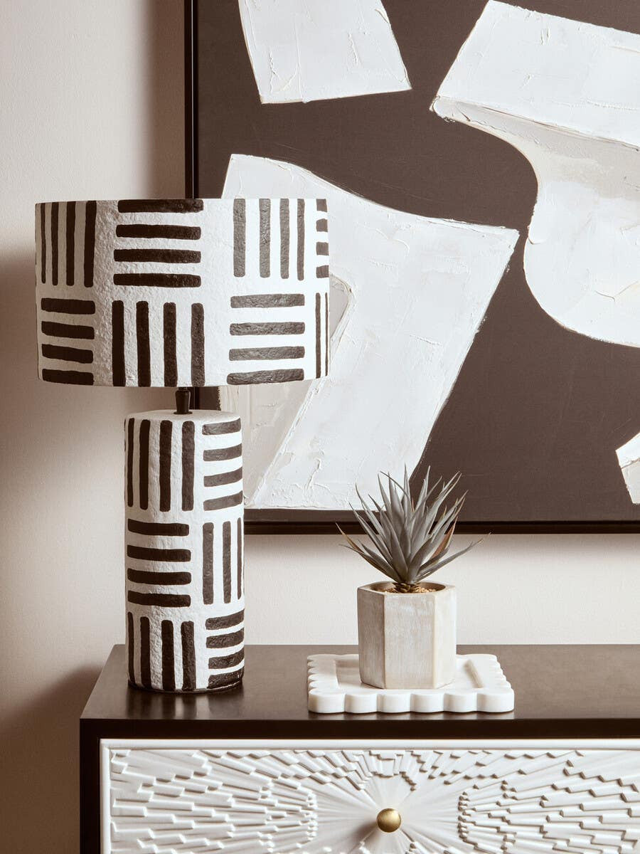 Carta Geometric Lines Table Lamp