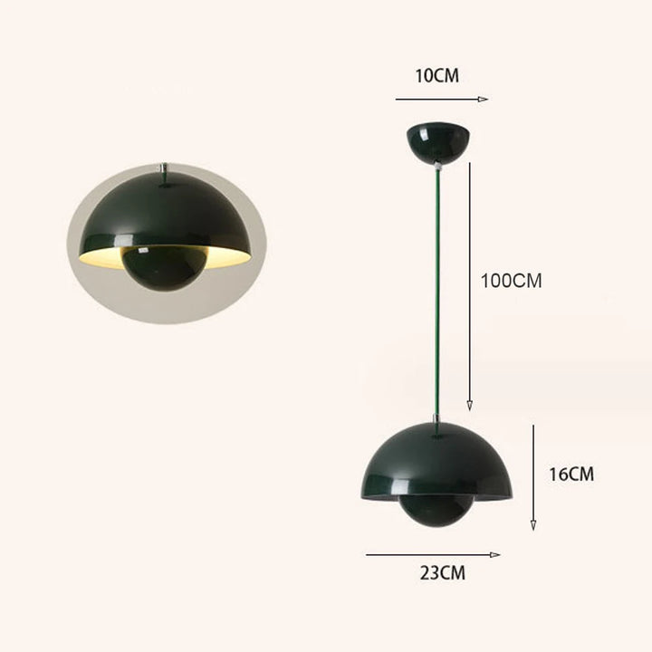 Modern Semicircular Pendant Light