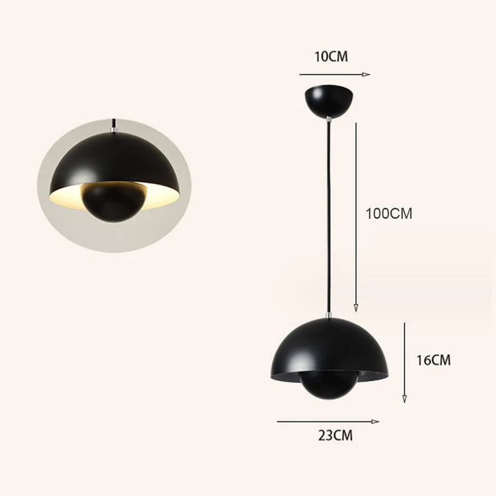Modern Semicircular Pendant Light