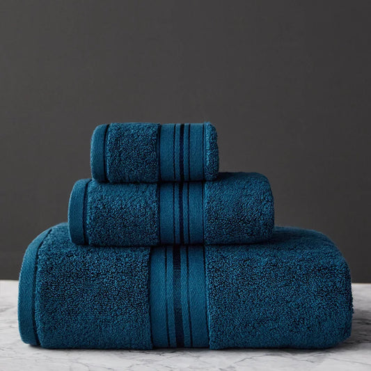 Egyptian Cotton Stripe Towel Set