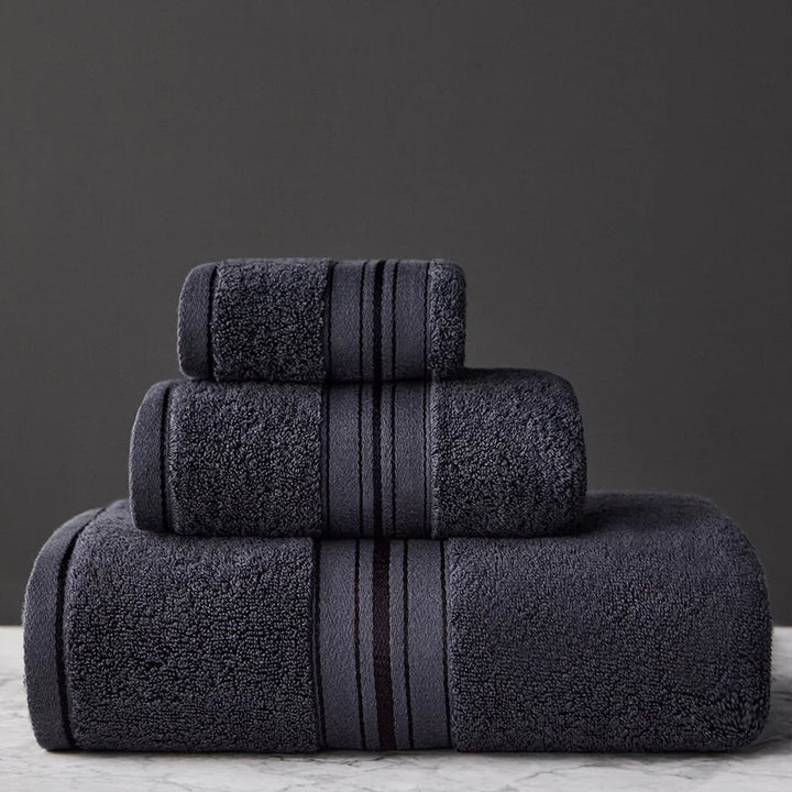 Egyptian Cotton Stripe Towel Set