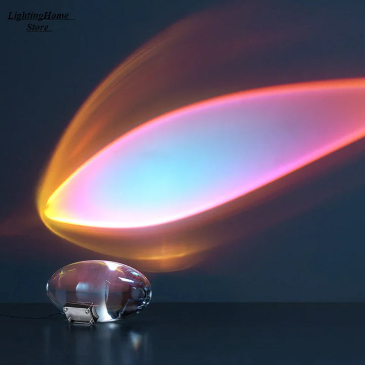 Italian Designer Crystal Table Lamp