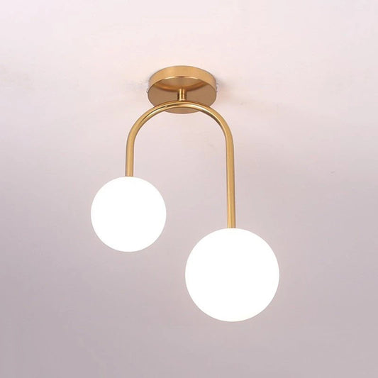 Nordic Glass Ball Ceiling Light