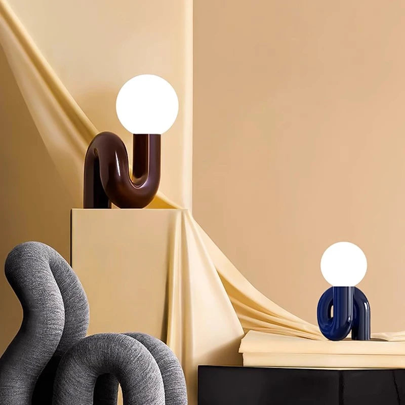 Nordic Postmodern Glass Desk Lamp