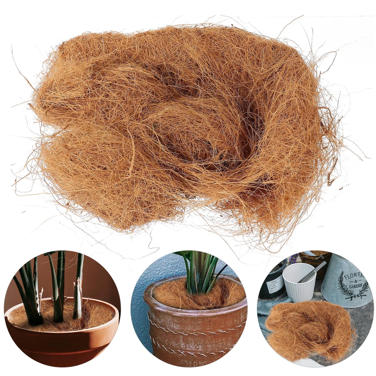 Coconut Fiber Pot Mulch Cover