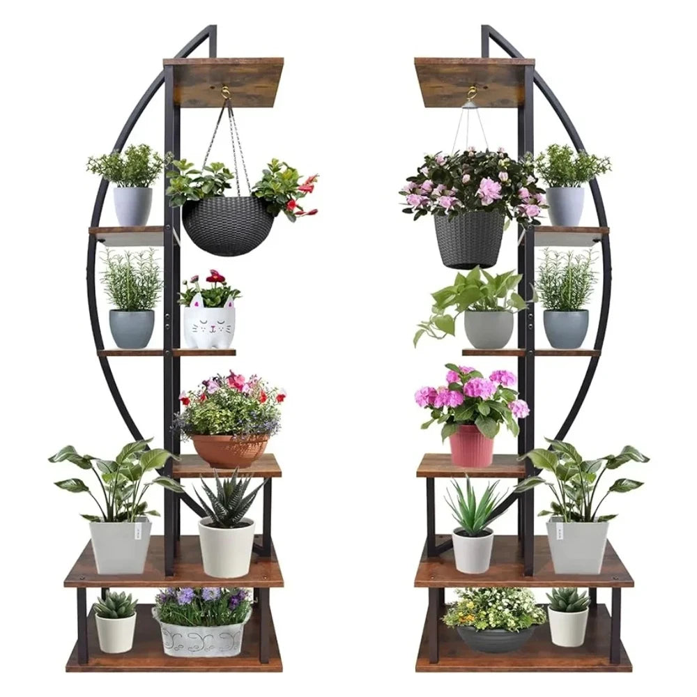 Crescent Plant Stand Set