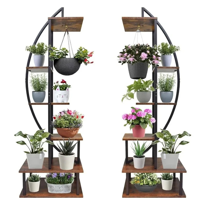 Crescent Plant Stand Set
