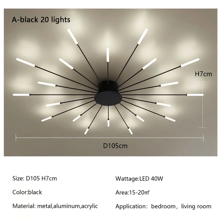 Modern Fireworks LED Light