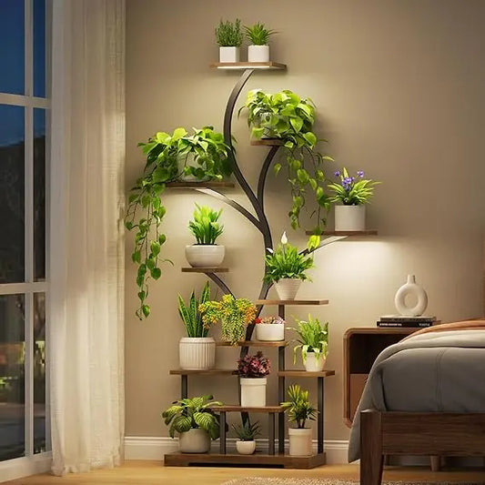 Stand with LED Grow Lights