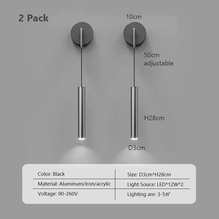 Modern Aluminum LED Wall Sconce