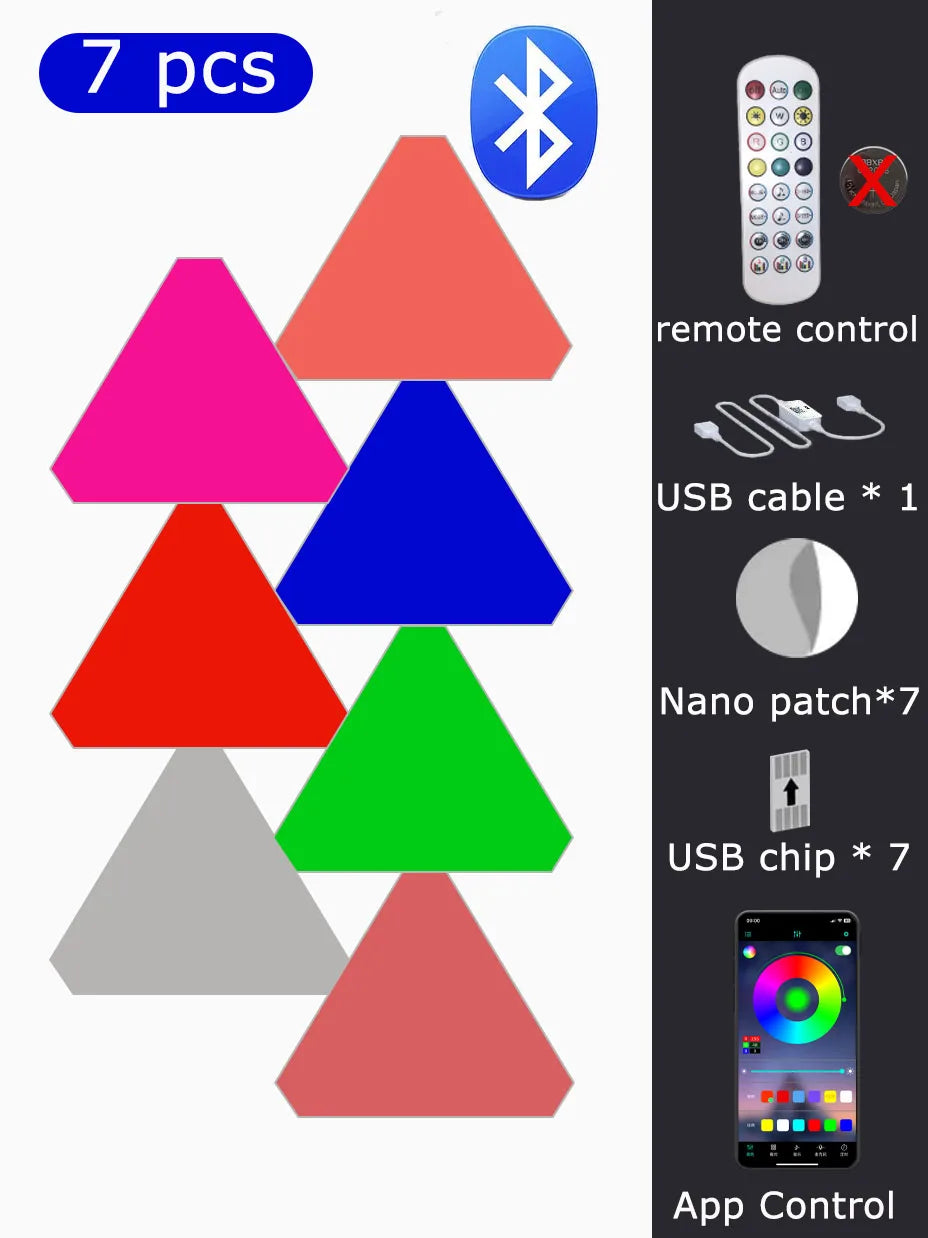 Triangle RGB Wall Lights