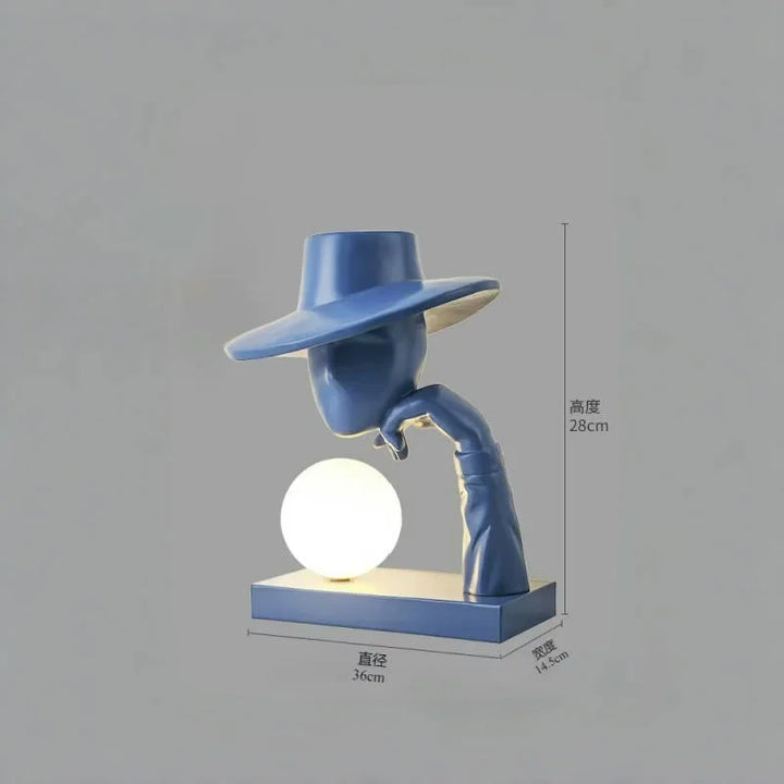 Art Deco Humanoid Table Lamp