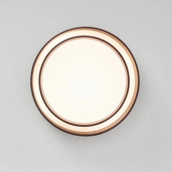 Modern Walnut LED Ceiling Lamp