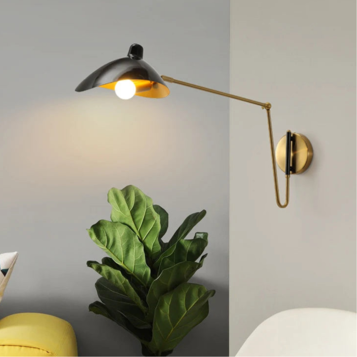 Industrial Swing Arm Wall Lamp