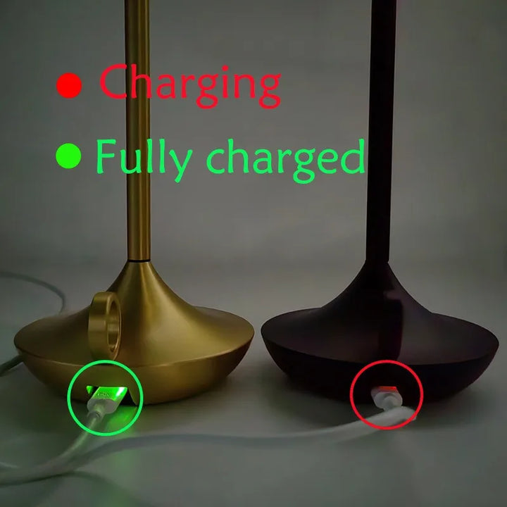 Cordless Aluminum LED Candle Lamp