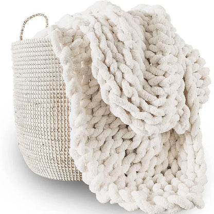 Chunky Knit Chenille Blanket