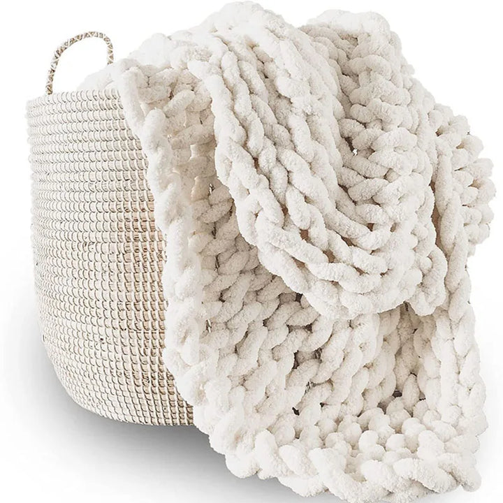 Chunky Knit Chenille Blanket