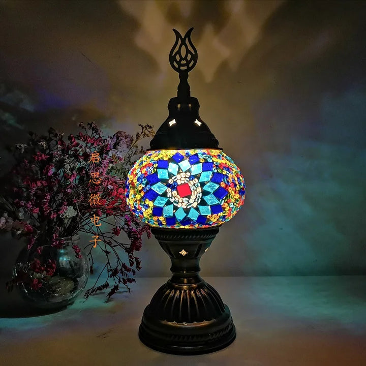 Mosaic Glass Table Lamp