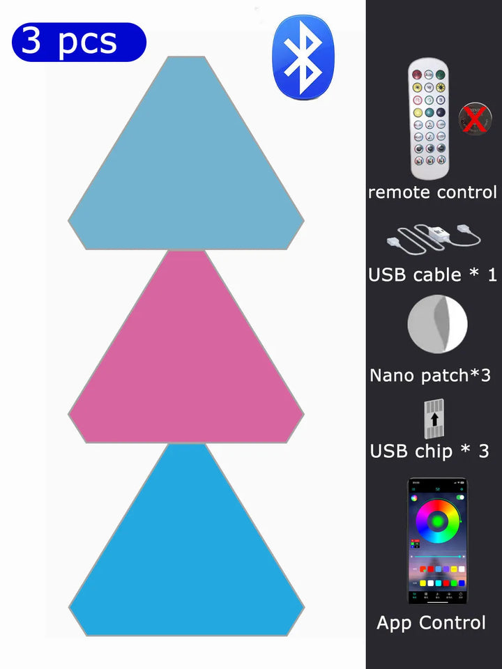 Triangle RGB Wall Lights