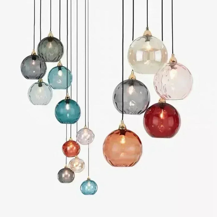 Modern LED Glass Ball Chandelier