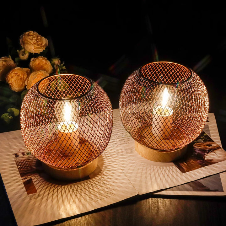 Metal Mesh Lamp Set