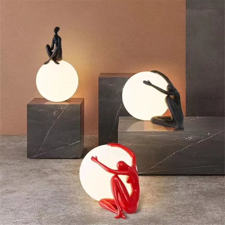 Art Deco Humanoid Table Lamp