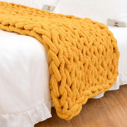 Chunky Knit Chenille Blanket