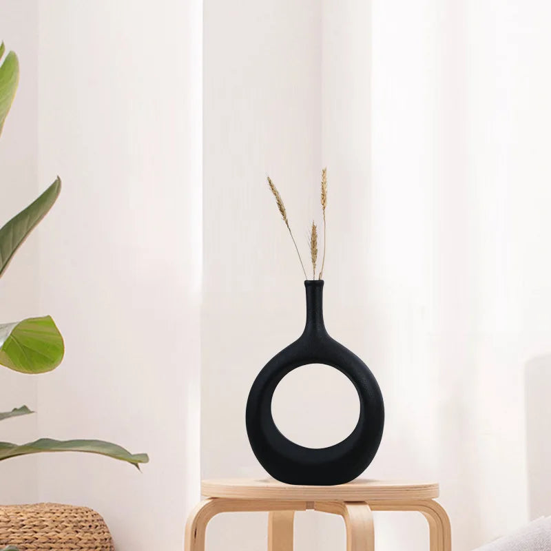 Ceramic Hollow Nordic Table Vase