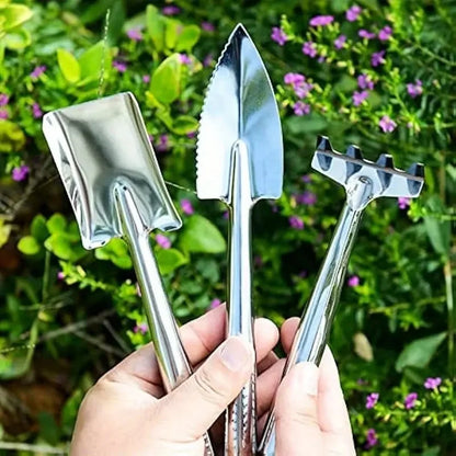 3-Piece Stainless Steel Garden Trowel Set