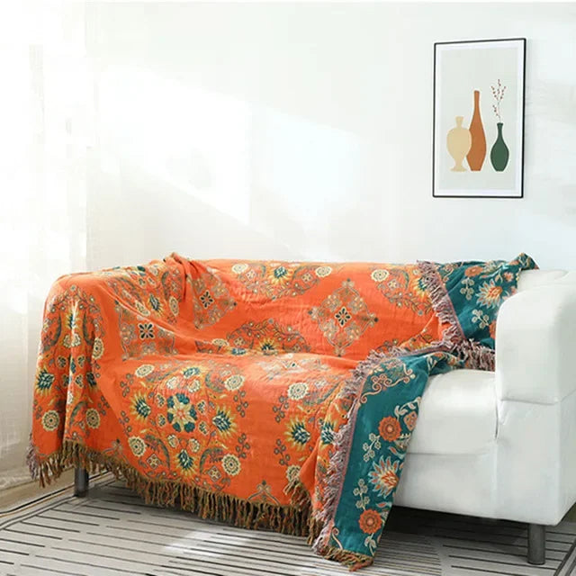 Japanese Cotton Throw Blanket